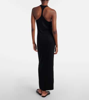 Ribbed-knit halterneck jersey maxi dress | Tom Ford