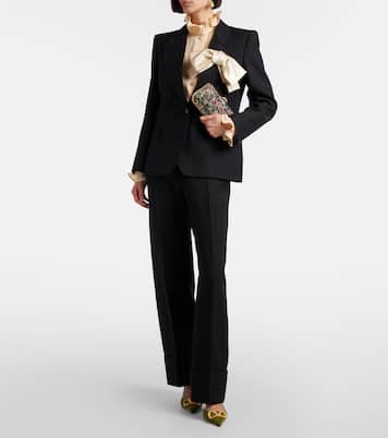 Carry Secrets beaded leather clutch | Valentino Garavani