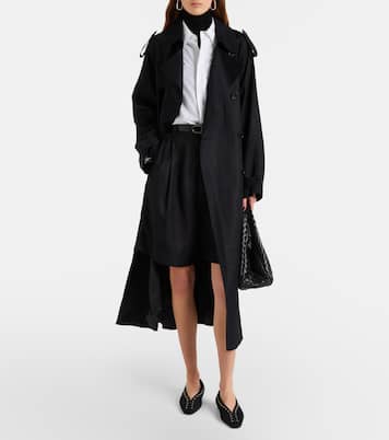 Veyron double-breasted twill trench coat | The Frankie Shop