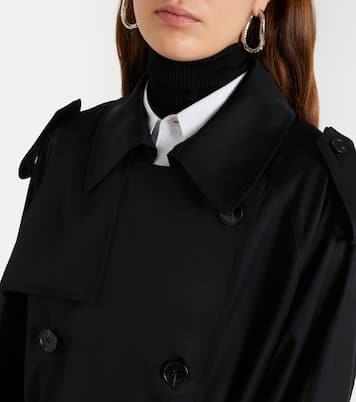 Veyron double-breasted twill trench coat | The Frankie Shop
