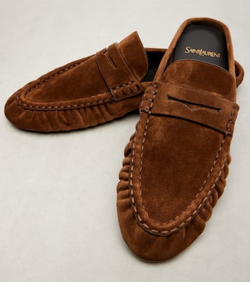Le Loafer suede mules | Saint Laurent
