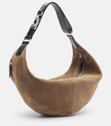 Quiver Small suede shoulder bag | Lemaire