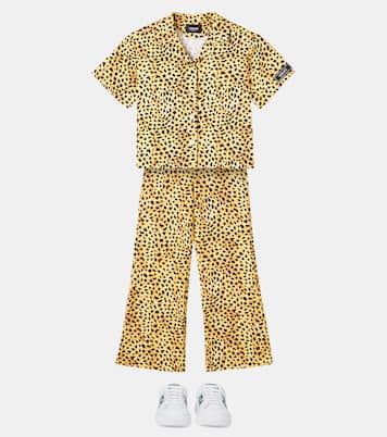 Leopard-print wide-leg pants | Versace Kids