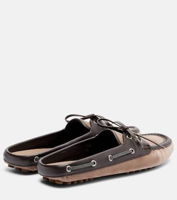Monili suede mules | Brunello Cucinelli