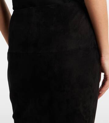 Gin suede midi skirt | Stouls