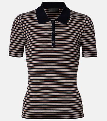 Gemmatta striped cotton polo shirt | Nili Lotan