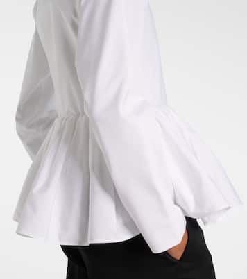 Peplum cotton poplin jacket | Alaïa