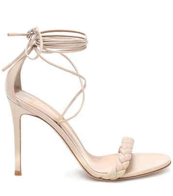 Leomi 105 브레이디드 레더 샌들 | Gianvito Rossi