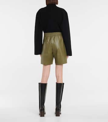 Shorts Brooke in similpelle | Deveaux New York