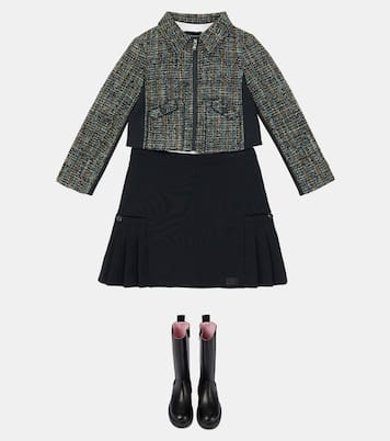 Cropped-Jacke aus Bouclé | Emporio Armani Kids