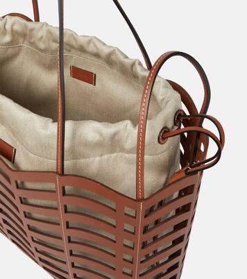 Borsa Kayan in pelle e lino con cut-out | Chloé