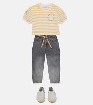 T-Shirt aus Jersey | Brunello Cucinelli Kids