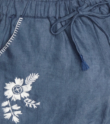 Bestickte Shorts aus Leinen | Tartine et Chocolat