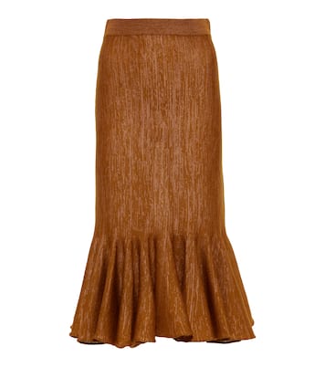 Wool-blend midi skirt | Dries Van Noten