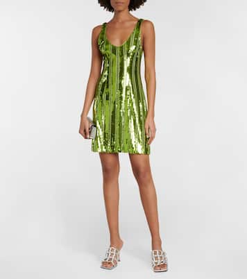 Minikleid mit Pailletten | Galvan