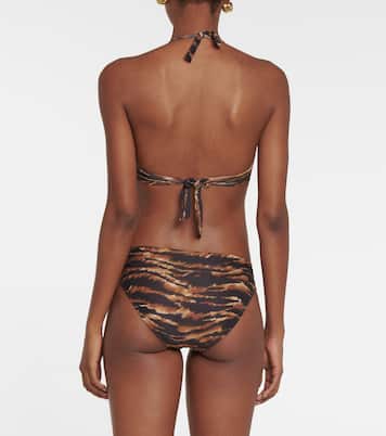 Top de bikini Brussels con print de tigre | Melissa Odabash