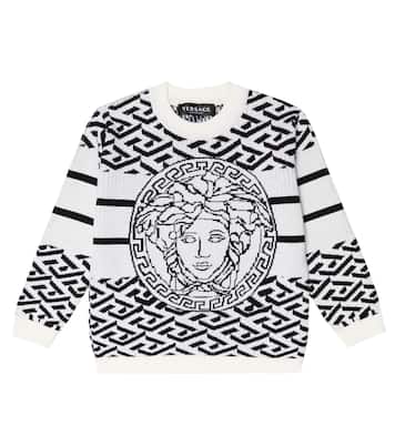 Medusa intarsia wool sweater | Versace Kids