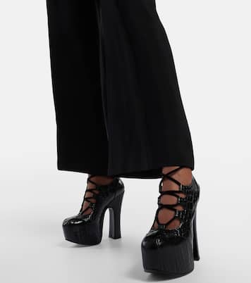 Platform leather pumps in black - Vivienne Westwood | Mytheresa