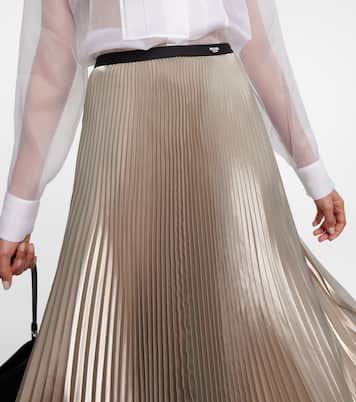Jupe midi métallisée | Prada