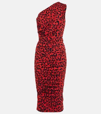 Leopard-printed jersey midi dress | Dolce&Gabbana