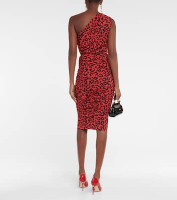 Leopard-printed jersey midi dress | Dolce&Gabbana