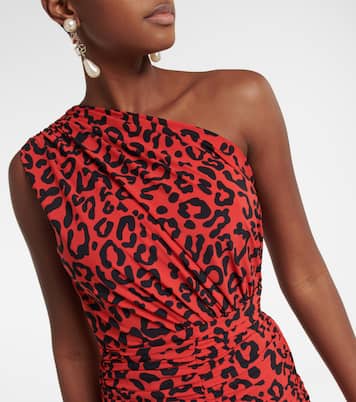 Leopard-printed jersey midi dress | Dolce&Gabbana