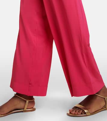 Emilia wide-leg jersey pants | Max Mara