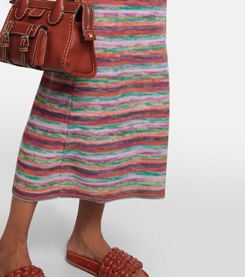 Falda midi de lana y cachemir | Chloé