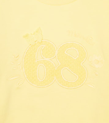 Sweat-shirt brodé en coton mélangé | Monnalisa