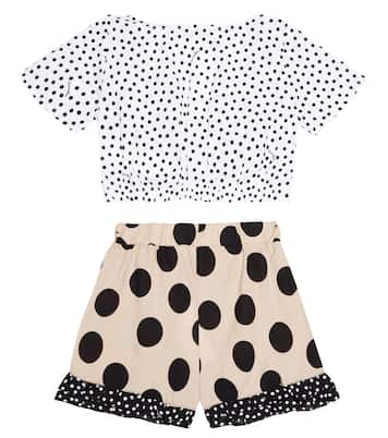 Set aus Top und Shorts aus Baumwolle | Monnalisa
