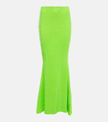 Embellished high-rise maxi skirt | Norma Kamali