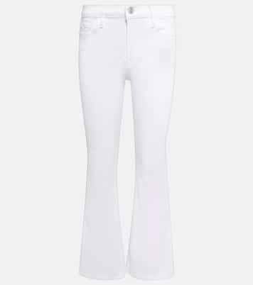 Le Crop Flare Mini Slits high-rise jeans | Frame