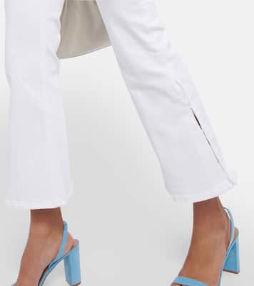 Le Crop Flare Mini Slits high-rise jeans | Frame