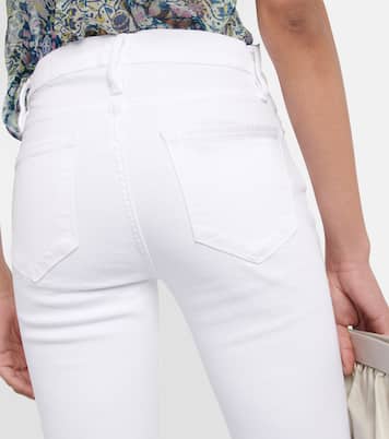 Le Crop Flare Mini Slits high-rise jeans | Frame