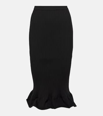 Falda midi Sapphi en mezcla de lana | Khaite