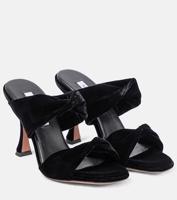 Mules Twist in velluto | Aquazzura