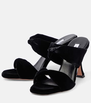 Mules Twist in velluto | Aquazzura