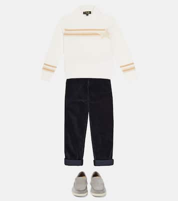 Summer Walk suede loafers | Loro Piana Kids