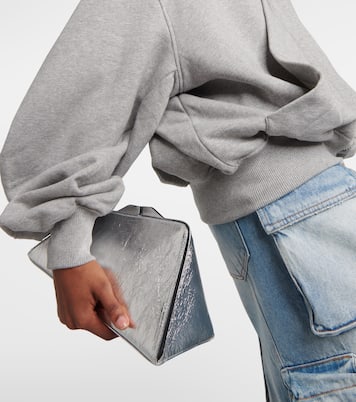 Clutch 8.30 PM in pelle metallizzata | The Attico
