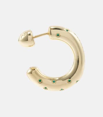 Boucles d'oreilles Peggy en or 14 ct et émeraudes | Lauren Rubinski
