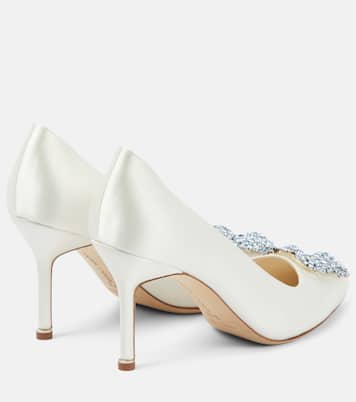 Escarpins de mariée Hangisi 90 en satin | Manolo Blahnik