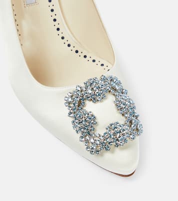 Escarpins de mariée Hangisi 90 en satin | Manolo Blahnik