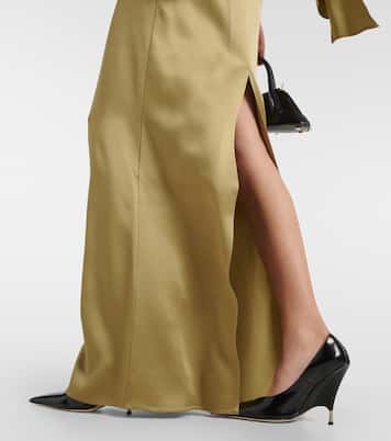 Robe longue en satin | Blumarine
