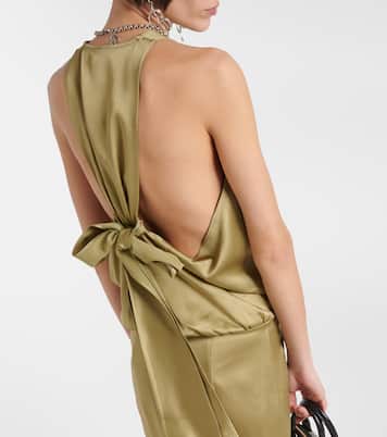 Robe longue en satin | Blumarine