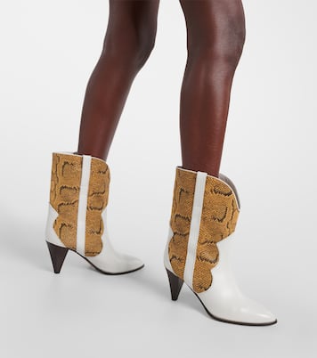 Witney snake-effect leather ankle boots | Isabel Marant