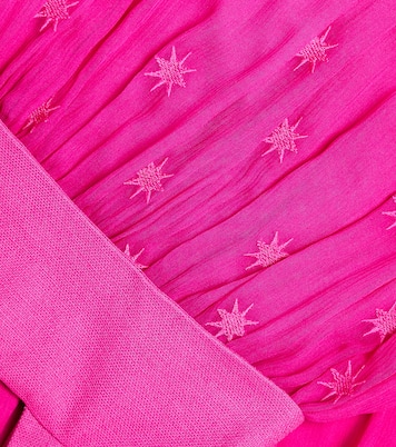 Abito in seta con ricamo | Chloé Kids