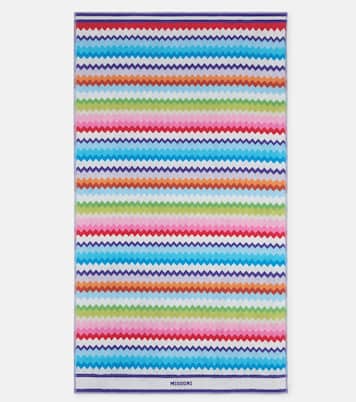 Riverbero Zigzag cotton terry beach towel | Missoni