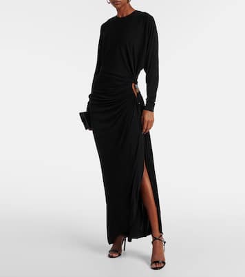 Vestido largo Helix de jersey adornado | Christopher Esber