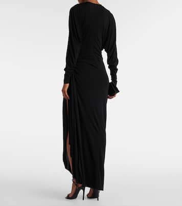 Vestido largo Helix de jersey adornado | Christopher Esber