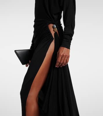 Vestido largo Helix de jersey adornado | Christopher Esber